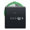 Picture of Hour counter, Harmony XB5, plastic, 22mm, mechanical 5 digit display, 230..240V AC