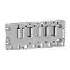 Picture of Backplane, Modicon X80, 4 slots, panel, mounitng plate or DIN rail mounting, ruggedized