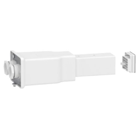 Picture of End feed unit, Canalis KBB, 25/40A, right or left mounting, 2 circuits, compatible DALI, white RAL9003