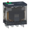 Picture of plug-in relay, Harmony electromechanical relays, 15A, 4CO, with LED, lockable test button, 230V AC
