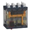 Picture of plug-in relay, Harmony electromechanical relays, 15A, 4CO, with LED, lockable test button, 230V AC