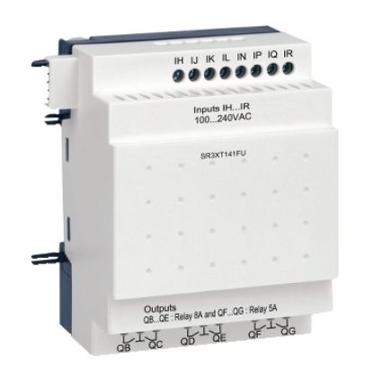 Picture of Zelio Logic, Discrete I/O extension module, 14 I/O, 100...240 V AC