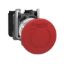 Picture of Emergency stop push button, Harmony XB4, metal, red mushroom, 40mm, 22mm, trigger latching turn to release, 2NC