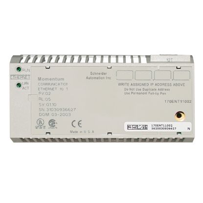 Picture of Modicon Momentum - Ethernet communication adaptor - 10 Mbit/s