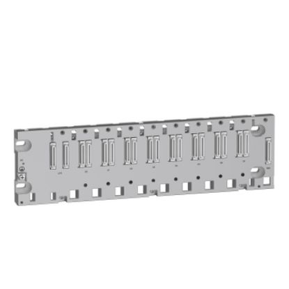 Picture of rack, Modicon X80, 8 slots, Ethernet backplane, ruggedized
