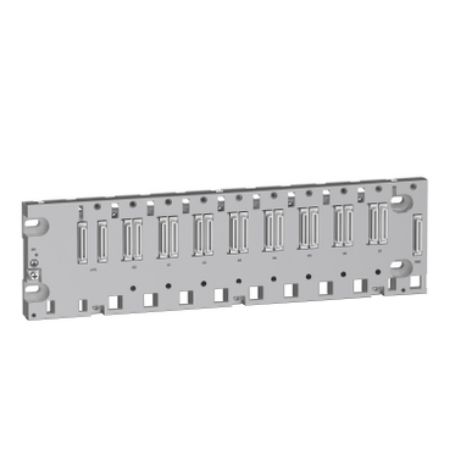 Picture of rack, Modicon X80, 8 slots, Ethernet backplane, ruggedized