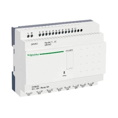 Picture of Zelio Logic, Compact smart relay, 20 I/O, 24 V AC, clock, no display