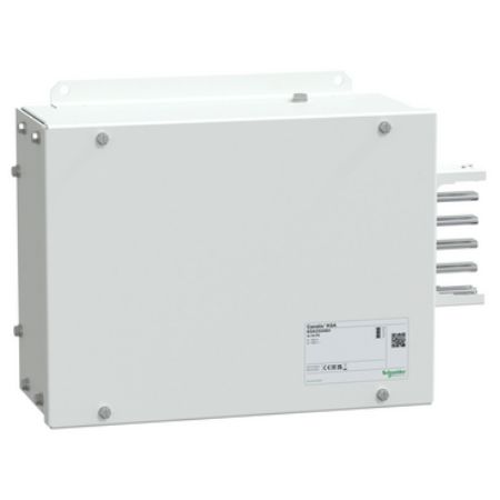 Picture of End feed unit, Canalis KSA250, aluminium, 160/250A, right or left mounting, without line protection, 3L+N+PE, RAL9001