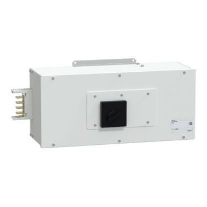 Picture of End feed unit, Canalis KSA250, aluminium, 100/160/250A, right mounting, for line protection, 3L+PEN, white RAL9001