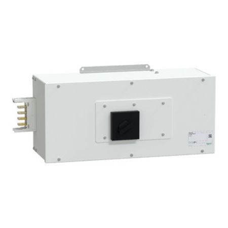 Picture of End feed unit, Canalis KSA250, aluminium, 100/160/250A, right mounting, for line protection, 3L+PEN, white RAL9001
