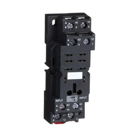 Picture of socket, Harmony Electromechanical Relays, for RPM2 power relays, 16A screw clamp terminals, mixed contact