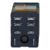 Picture of plug-in relay, Harmony electromechanical relays, 15A, 2CO, lockable test button, 24V DC