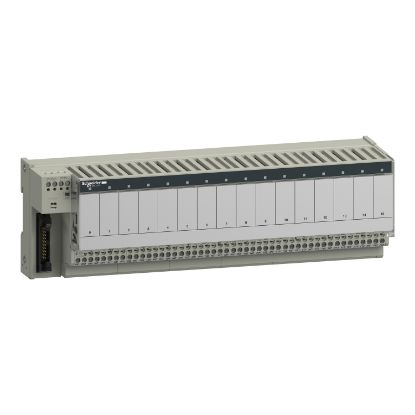 Picture of sub-base for plug-in relay ABE7 - 16 channels - relay 12.5 mm