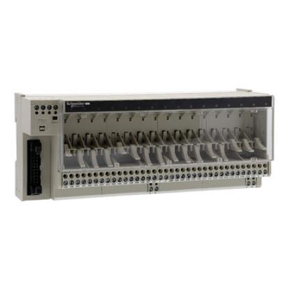 Picture of sub-base for plug-in relay ABE7 - 16 channels - relay 10 mm