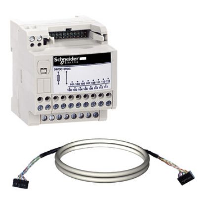 Picture of passive connection sub-base ABE7 - 16 inputs or outputs - Micro/Premium cable 1m