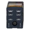 Picture of plug-in relay, Harmony electromechanical relays, 15A, 2CO, with LED, lockable test button, 230V AC