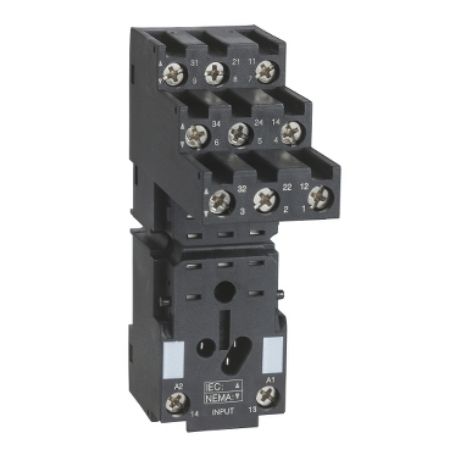 Picture of Harmony Electromechanical Relays, Socket, for RXM3 relays, screw connectors, separate contact