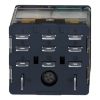 Picture of plug-in relay, Harmony electromechanical relays, 15A, 3CO, with LED, lockable test button, 24V DC