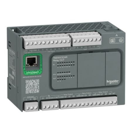 Picture of controller, Modicon Easy M200, 24 IO, relay, Ethernet