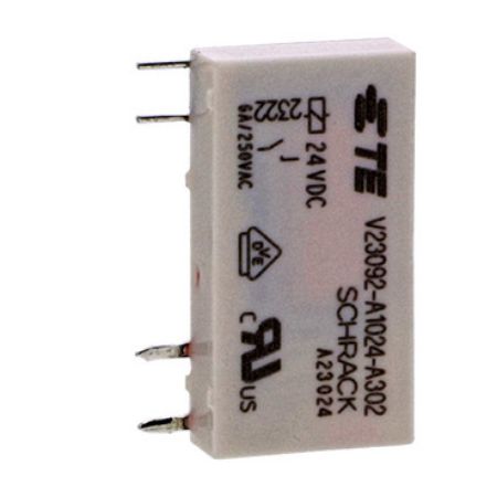 Picture of plug-in electromechanical relay - 5 mm - 24 V DC - 1 NO