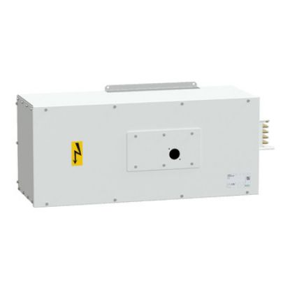 Picture of End feed unit, Canalis KSA1000, aluminium, 800/1000A, left mounting, for line protection, 3L+PEN, white RAL9001