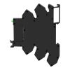 Picture of slim interface relay, Harmony Electromechanical Relays,  pre assembled, 6A, 1CO, with LED, spring terminals, 24V AC/DC
