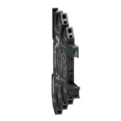 Picture of Harmony Electromechanical Relays, Socket equipped with LED and protection circuit, for RSL1 relays, spring terminals, 12...24V AC DC
