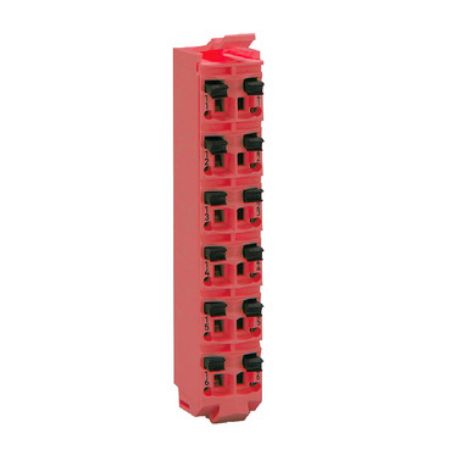 Picture of Modicon TM5, terminal block, 16 contacts, red, quantity 1