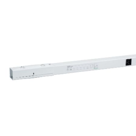 Picture of Straight length, Canalis KBB, 25A, 1 reinforced circuit, L+N+PE, 3 outlets, 3m, white RAL9003