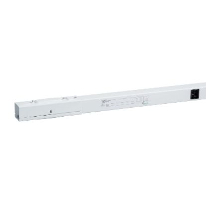 Picture of Straight length, Canalis KBB, 25A, 2 circuits, 3L+N+PE, 5 outlets, 3m, white RAL9003