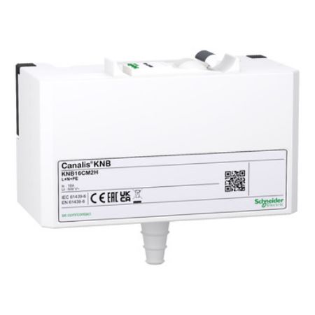 Picture of Tap off unit, Canalis KN, for modular devices, single phase, 16A, L+N+PE, equipped with 1 Acti9 iC60H MCB, IP41