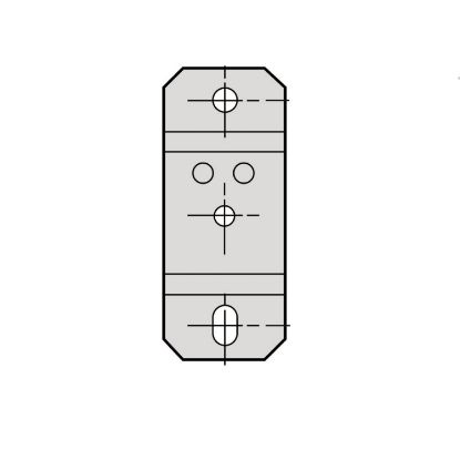 Picture of Fixing raiser, Canalis KB, 25/40A, wall mounting or floor mounting