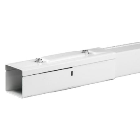Picture of Straight length, Canalis KBB, 40A, 2 circuits, 3L+N+PE/L+N+PE, compatible DALI and KNX, 5 outlets, 3m, white RAL9003