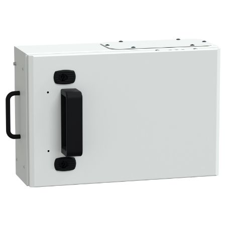 Picture of Tap off unit, Canalis KS 100A to 1000A, with fuse holder, 160A, blade size 0 fuses not supplied, 3L+N+PE, IP55, RAL9001