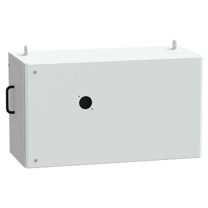 Picture of Tap off unit, Canalis KS 500A to 1000A, for ComPacT NSX400 with extended rotary handle, 400A, 3L+N+PE, IP55, RAL9001