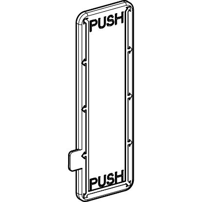 Picture of Blanking plate, Canalis KSA 100A to 400A, aluminium, for tap off unit outlet, IP55, white RAL9001