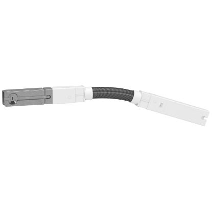 Picture of Flexible length, Canalis KBA, 25/40A, 1 circuit, 3L+N+PE, 0.5m, compatible with DALI/KNX protocols, white RAL9003