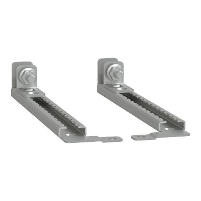Picture of set of 4 step slides with brackets for adjustment of m.plate in PLM 75and 86