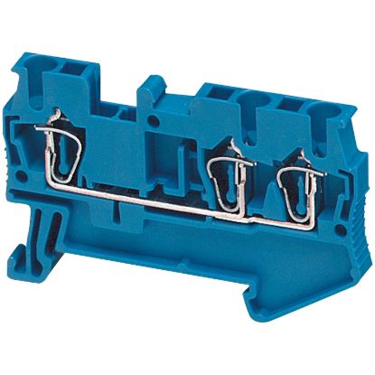 Picture of Terminal block, Linergy TR, spring type, feed through, 3 points, 2.5mm², blue, set of 50