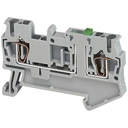 Picture of Terminal block, Linergy TR, spring type, knife disconnect, 2 points, 2.5mm², grey