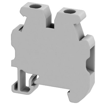 Picture of Mini terminal block, Linergy TR, gray, 4mm2, passthrough, 2 points, for 15mm din rail