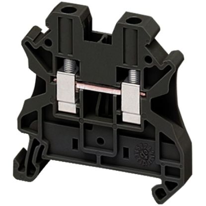 Picture of Terminal block, Linergy TR, Black, 4mm2, black, passthrough, 2 points, set of 10