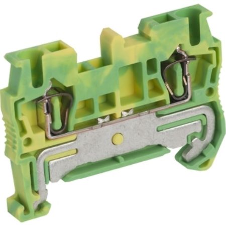 Picture of Terminal block, Linergy TR, spring type, protective earth, 2 points, 2.5mm², green-yellow, set of 50