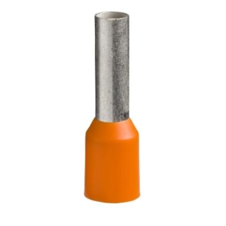 Picture of Cable ends, Linergy TR cable ends, single conductor, Orange, 4mm², long size, 10 sets of 100