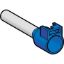 Picture of Cable end, Linergy TR cable ends, single conductor, blue, medium size, 50 mmÂ², clip-in type, 10 sets of 100