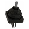 Picture of Cam switch operating head, Harmony K1, K2, 22mm, plastic, 45x45mm plate, mat black legend, black handle