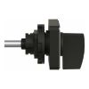 Picture of Cam switch operating head, Harmony K1, K2, 22mm, plastic, 45x45mm plate, mat black legend, black handle