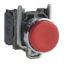 Picture of Push button, Harmony XB4, metal, projecting, red, 22mm, spring return, unmarked, 1NC