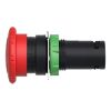 Picture of Emergency switching off monolithic push button, Harmony XB7, 22mm, red mushroom head 40mm, turn to release, 1NC