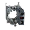 Picture of Harmony XB4, Single contact block with body fixing collar, metal, screw clamp terminal, 1NC